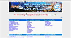 Desktop Screenshot of hotelforsale.in